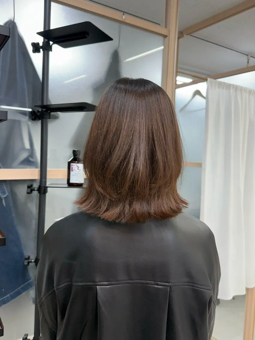 ミディアム くびれヘア カット ヘアカラー トリートメント ヤマダレナ/個室/ 透明感艶カラー😽✨のヘアスタイル