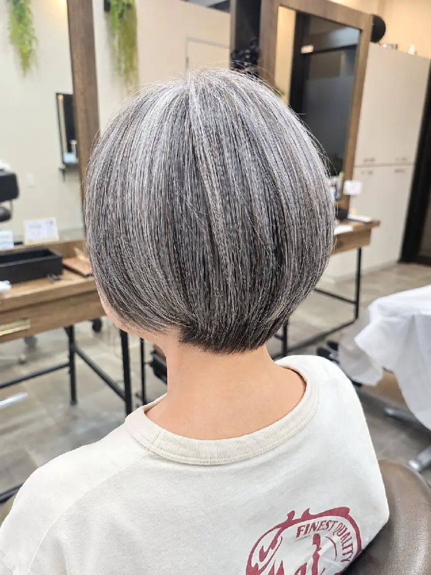 ミディアム ショートボブ ボブ 似合わせカット 石川(park) ジェウンのヘアスタイル