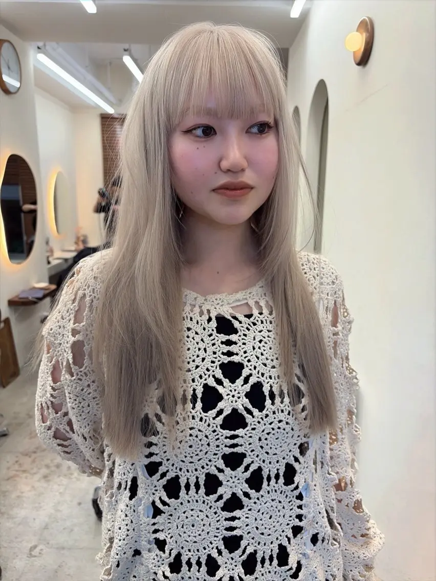ロング 小佐田 航平のヘアスタイル