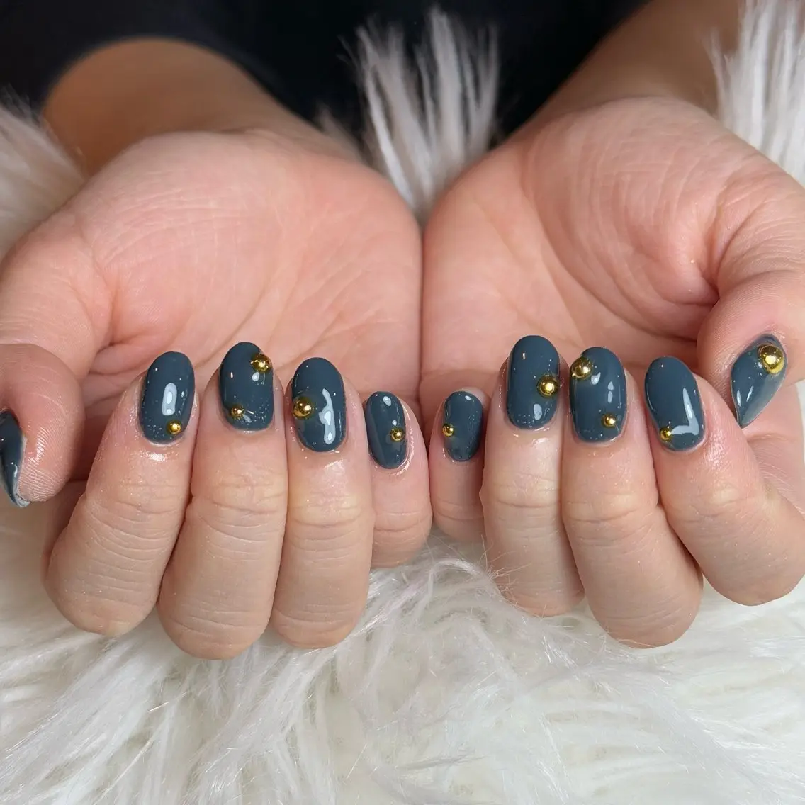 ネイル チークネイル フレンチネイル グラデーション キラキラネイル 韓国ネイル ハンドネイル Risa_ Nailのネイルデザイン