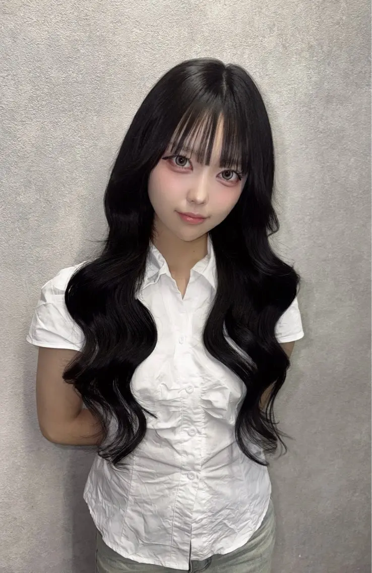 ⭐️tiktok馴染ませカット半額⭐️プルエクステ60本〜の写真