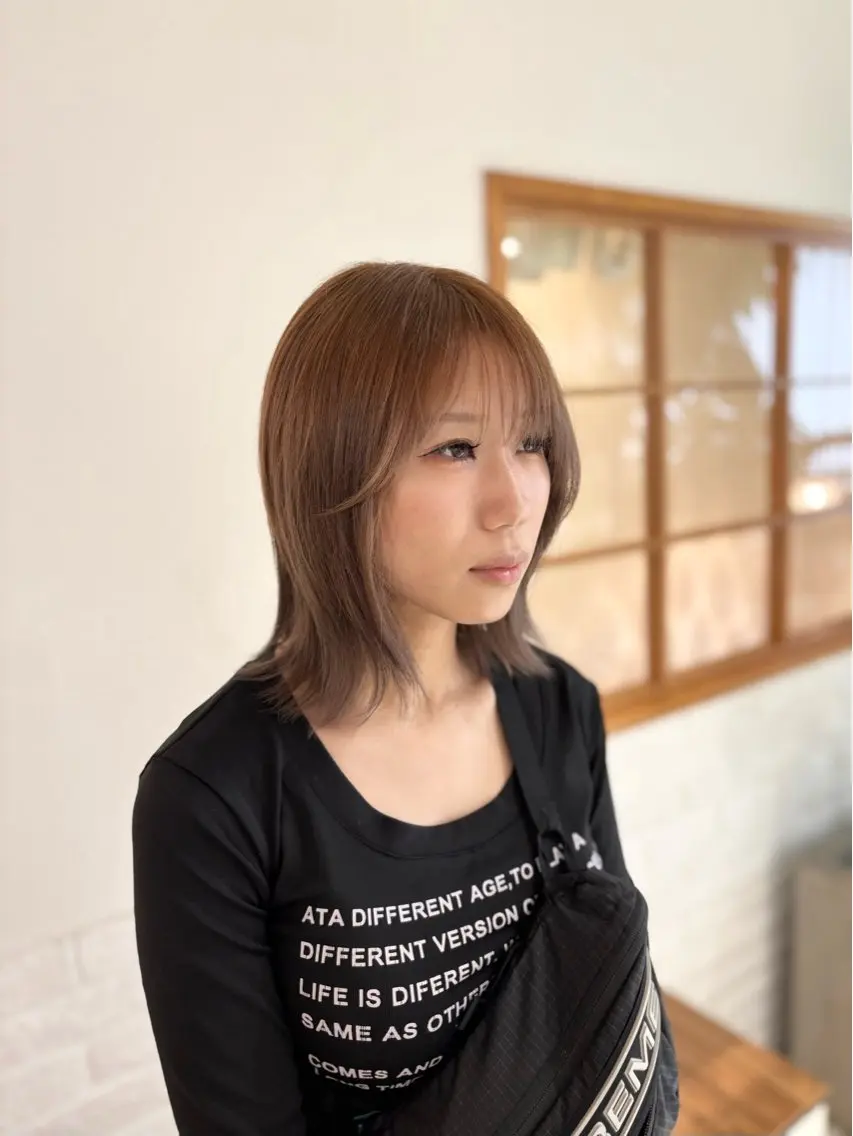 カラー ヘアカラー 大西 杏依のヘアスタイル