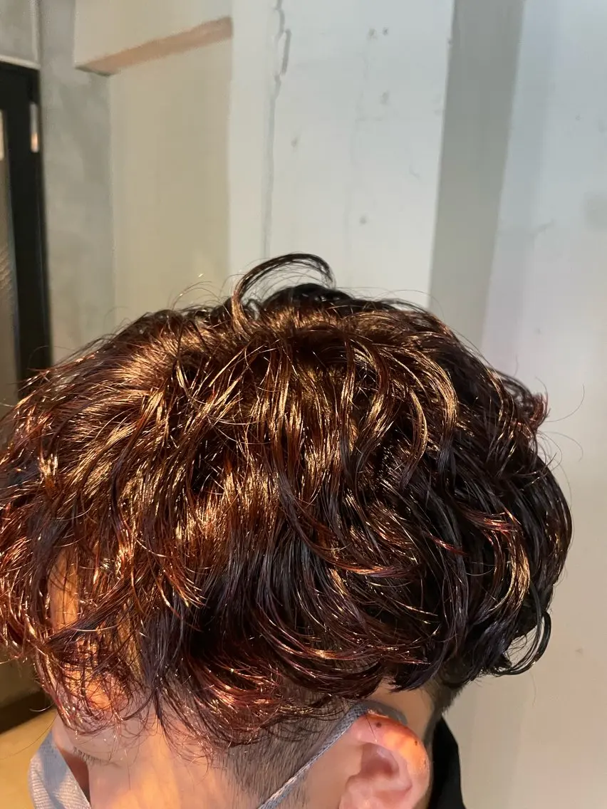 メンズ ヘアカラー トリートメント 透明感・美髪 monsoワニベユナのヘアスタイル