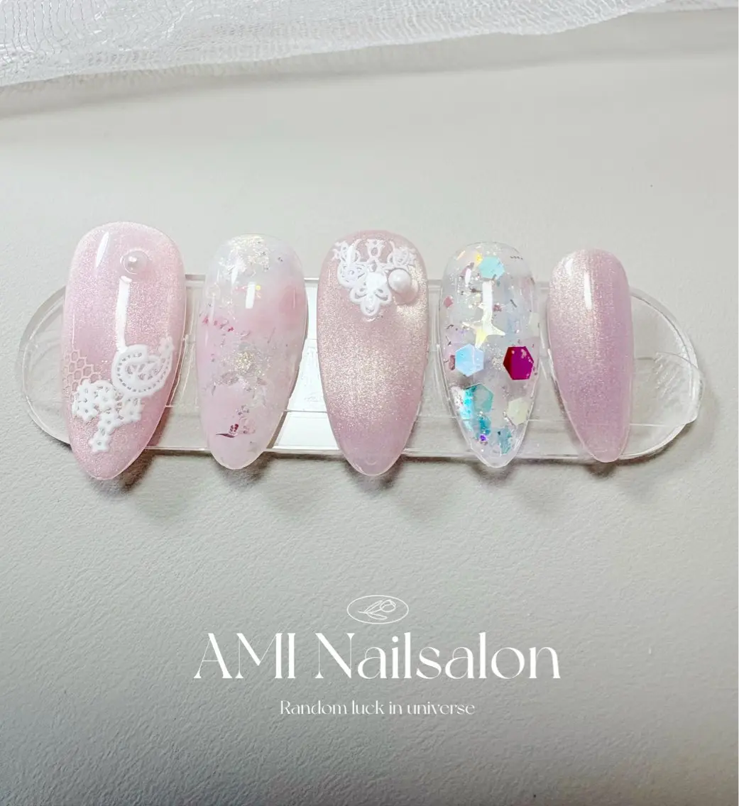 セミロング ハンドネイル AMI Nailsalonのネイルデザイン