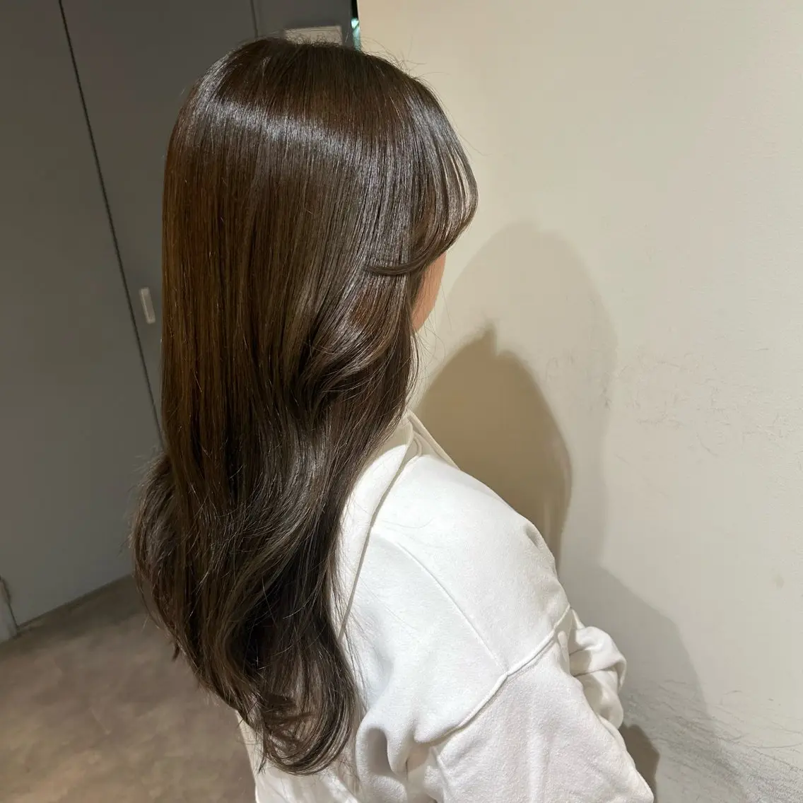 ロング 顔周りカット カット ヘアカラー 👒oikawa kaede🍃のヘアスタイル