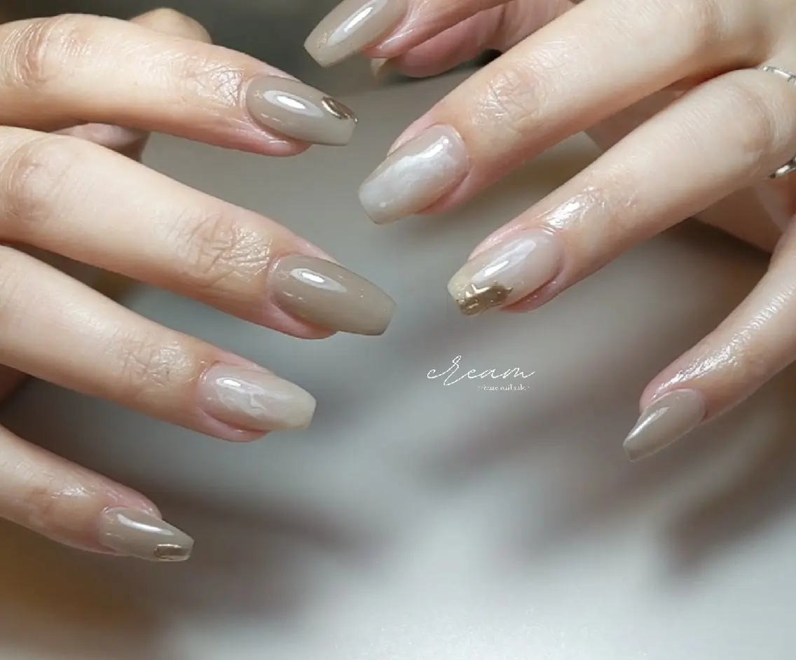 ネイル アートネイル シンプルネイル cream. nailのネイルデザイン