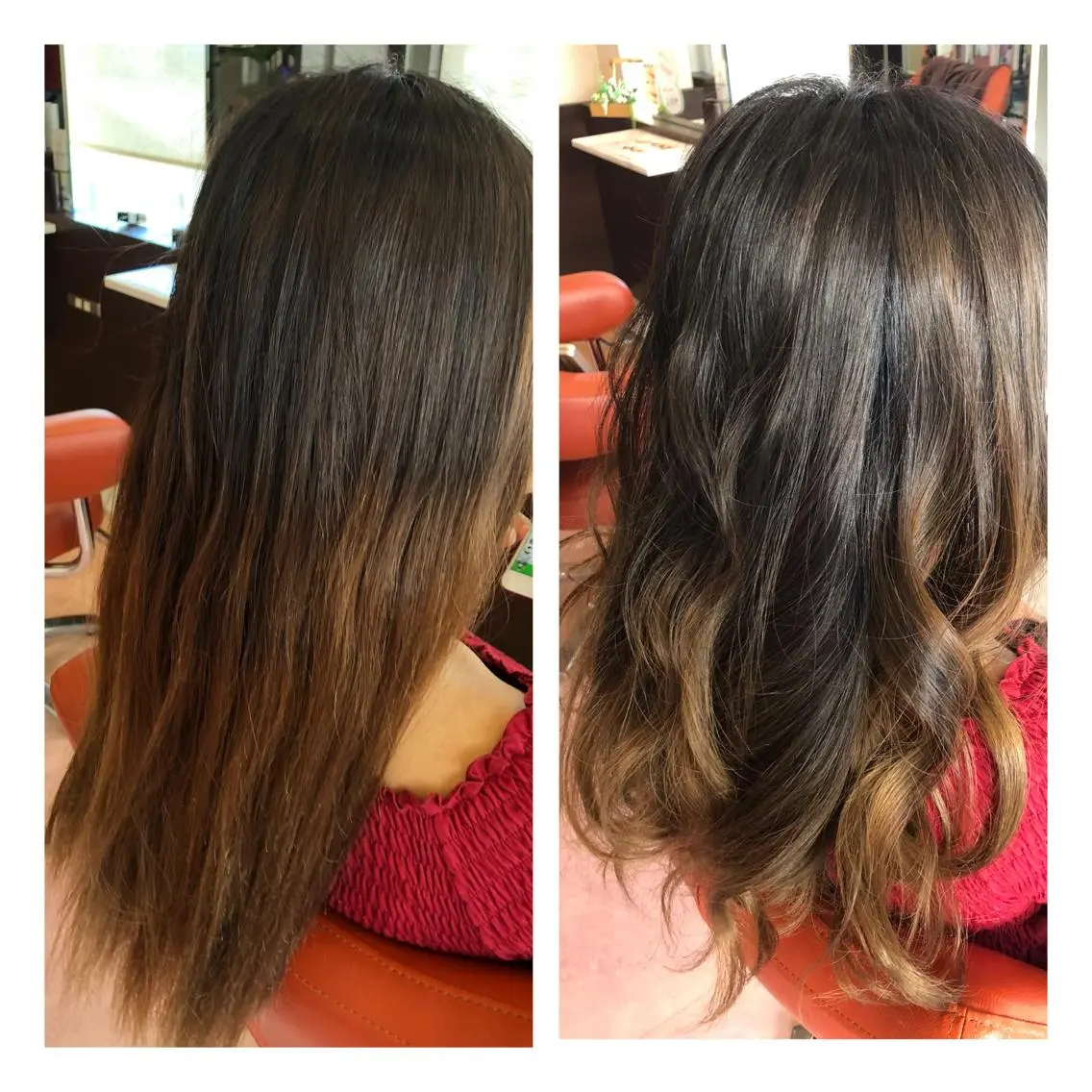 ロング アッシュ やまぐち まりんのヘアスタイル