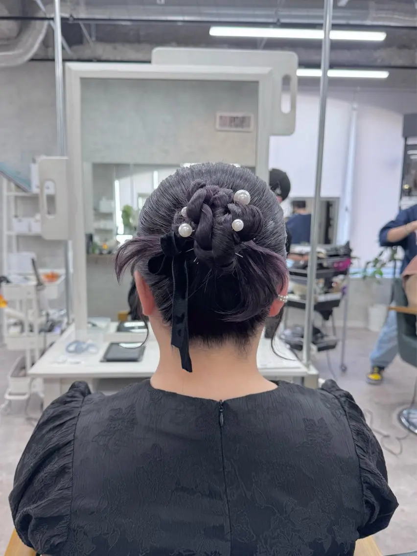 ロング ヘアアレンジ JUNSHIN🦋 ヘアセット／カラーのヘアスタイル