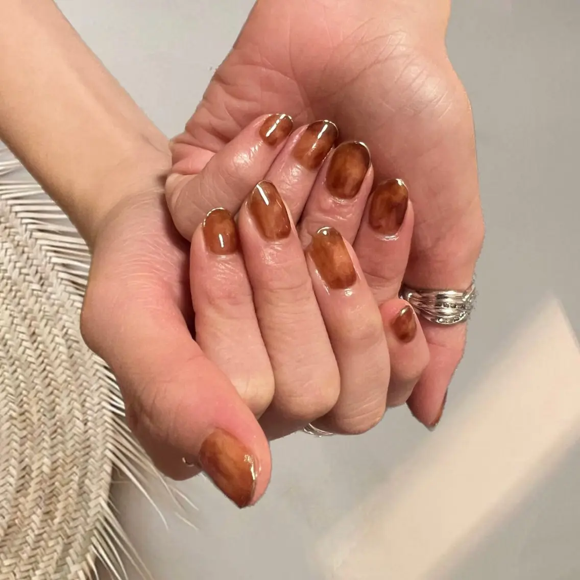 ネイル べっ甲ネイル nail salon MUAのネイルデザイン