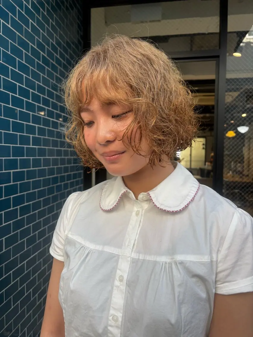 ミディアム ヘアカラー 🎀抜け感ナチュラル 🎵asuna🪽のヘアスタイル