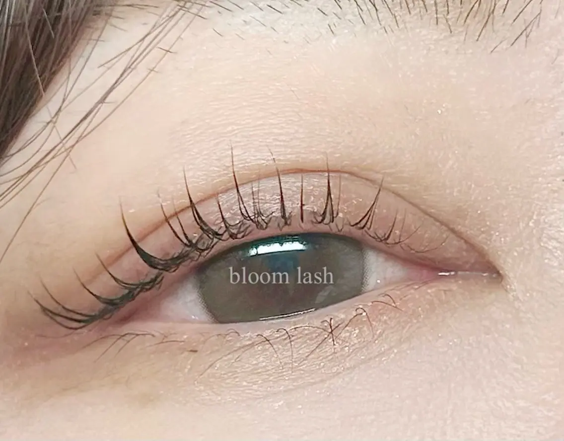 マツエク・マツパ 一重×まつ毛パーマ bloom lash 丸山恵梨のマツエク・マツパデザイン