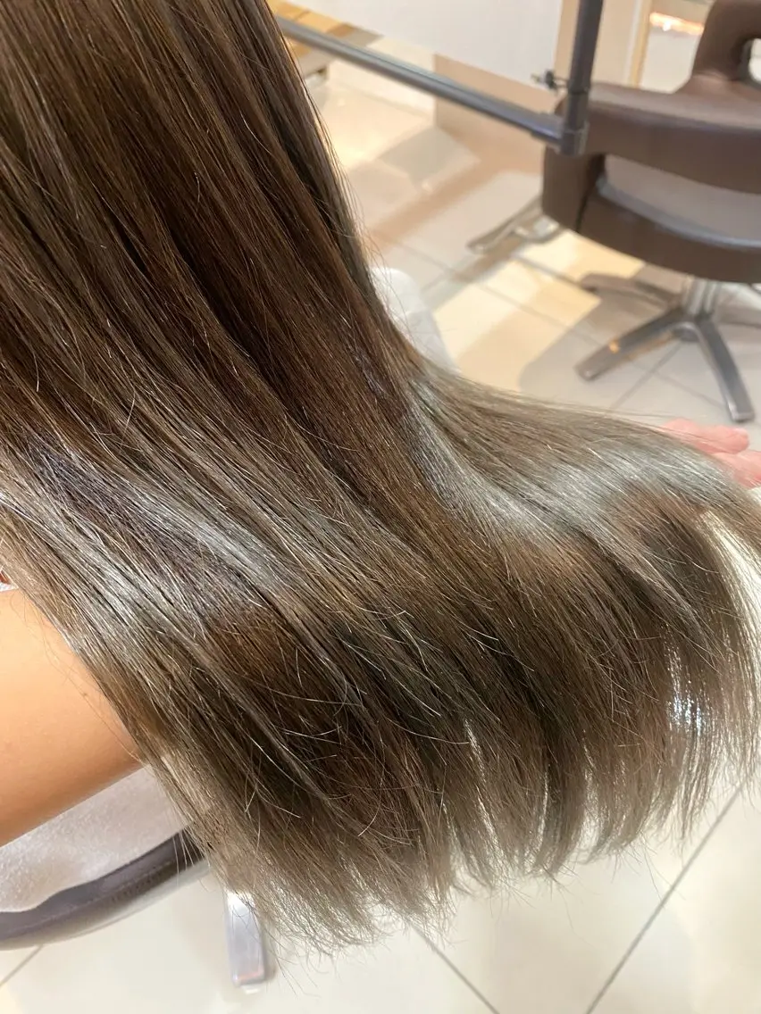 セミロング カラー 切りっぱなしボブ セミロングパーマ ブリーチ ケアブリーチ 透明感カラー 🐥波巻き/メンズ/ ショート🐥いとみなのヘアスタイル