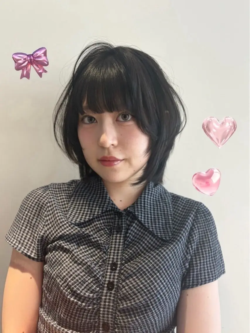 ショート カット ヘアカラー トリートメント ♡tomo♡ 岐阜レイヤーカットのヘアスタイル