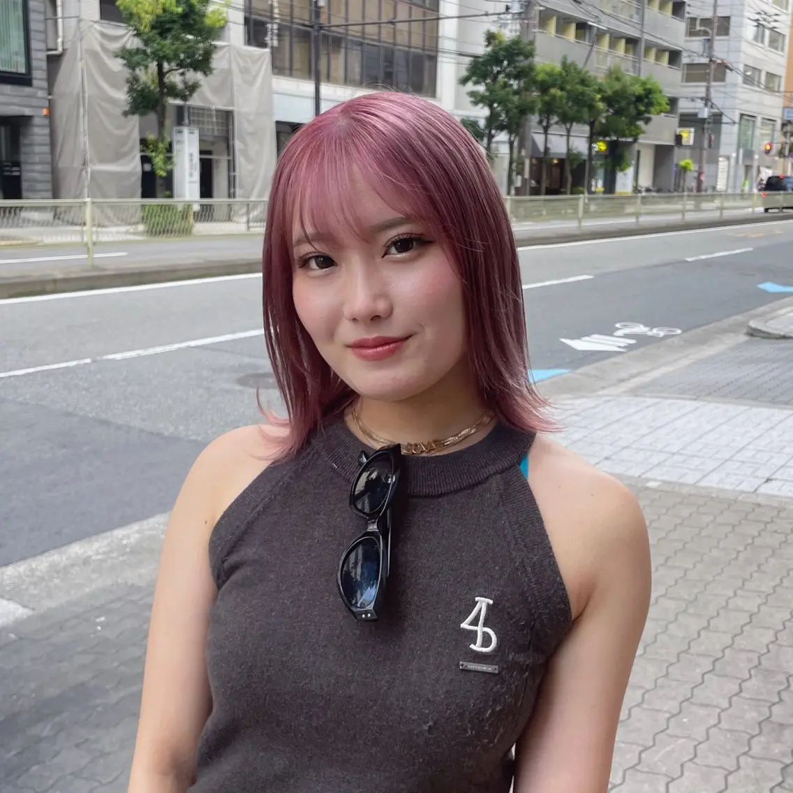 カラー ピンクカラー ヘアカラー 大阪ヘアセット🎀 Honokaのヘアスタイル