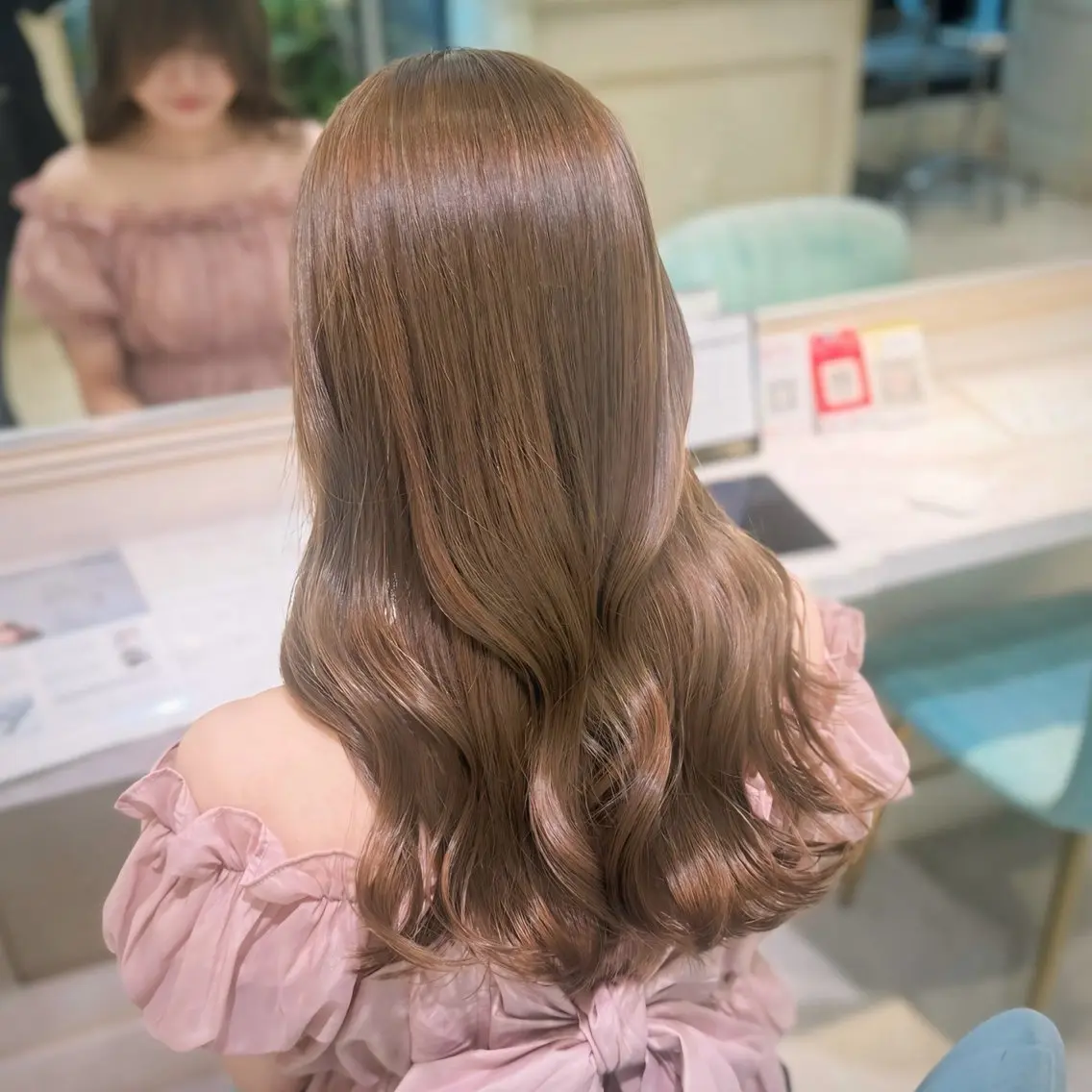 【⚡️人気No,1⚡️】ブリーチなしダブルカラー🤎+ カット +内部補修トリートメント💛#透明感カラー#韓国の写真