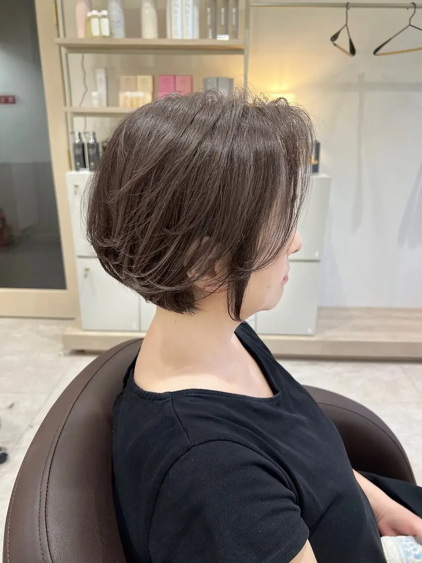 ショートカット+TOKIO縮毛矯正の写真