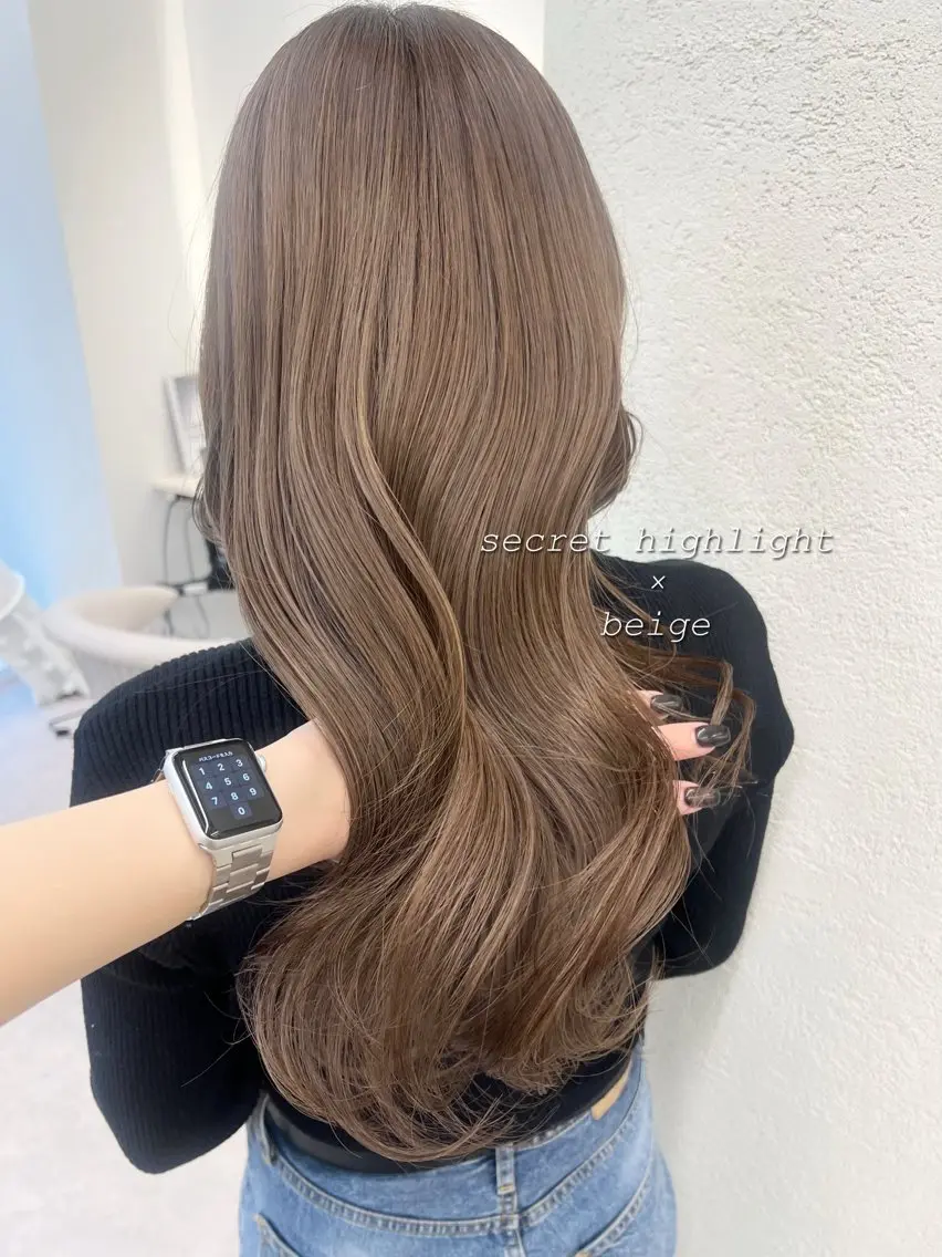 【💎艶髪フルコース💎】🤍カット➕シークレットハイライト➕プレミアムカラー➕✨髪質改善✨酸熱トリートメント🤍の写真