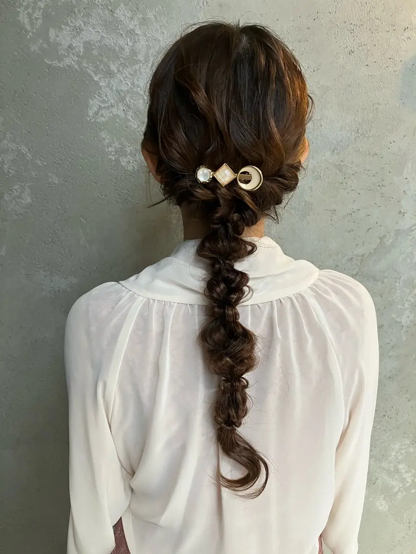 ロング カラー パーマ ヘアアレンジ メンズ キッズ ハーフアップ 子どものヘアアレンジ メンズバレイヤージュ メンズブリーチ メンズハイライト ヘアセット kotona 🤍miuraのヘアスタイル