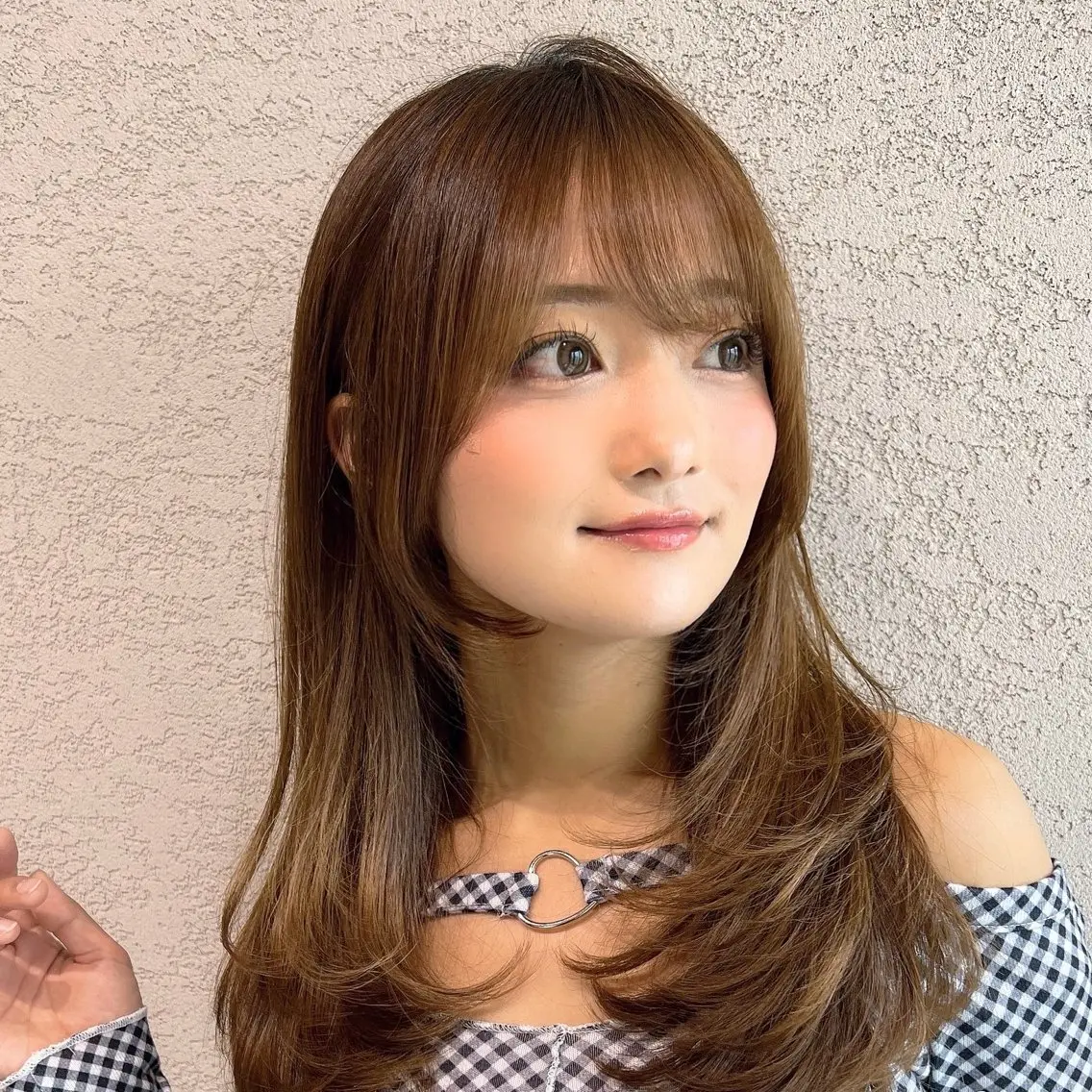ミディアム カラー レイヤー|縮毛矯正 |韓国ボブ|岡田洸太のヘアスタイル