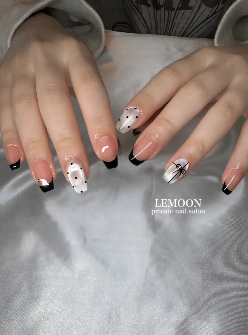 ネイル ドット ハンドネイル nail salon LEMOONのネイルデザイン