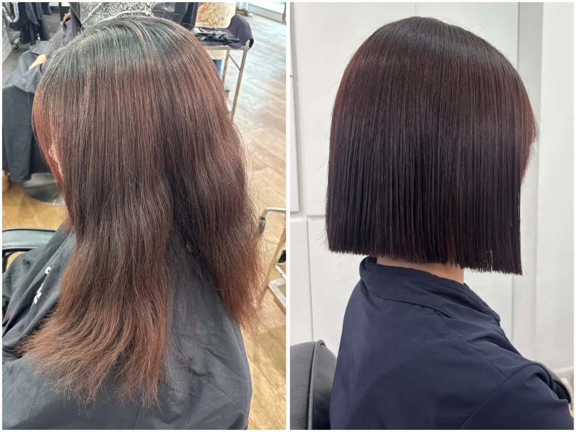 ショート カット 縮毛矯正 🎀kano /透明感カラー🎀のヘアスタイル