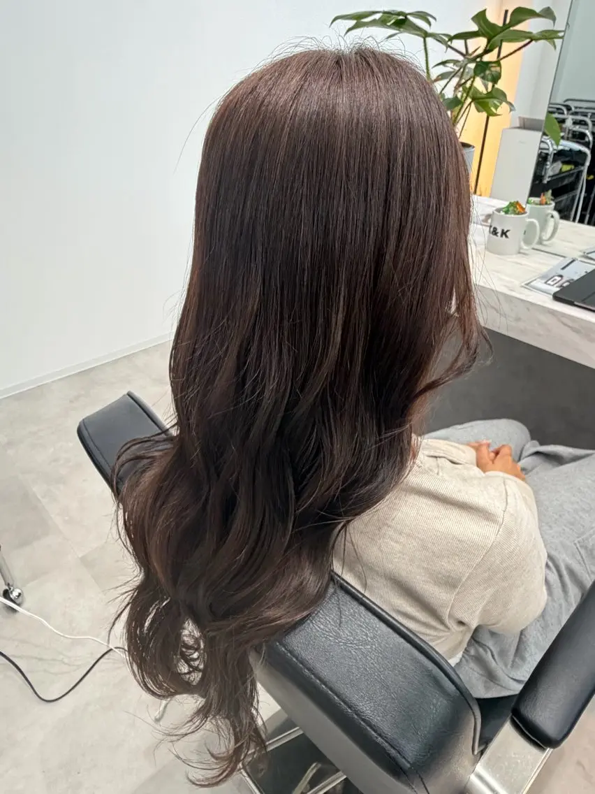 カラー ヘアカラー 中山 朱のヘアスタイル