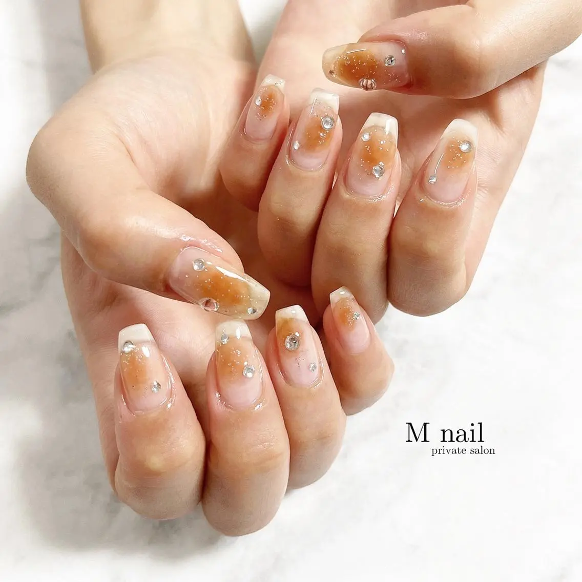 ネイル チークネイル ハンドネイル M nailのネイルデザイン
