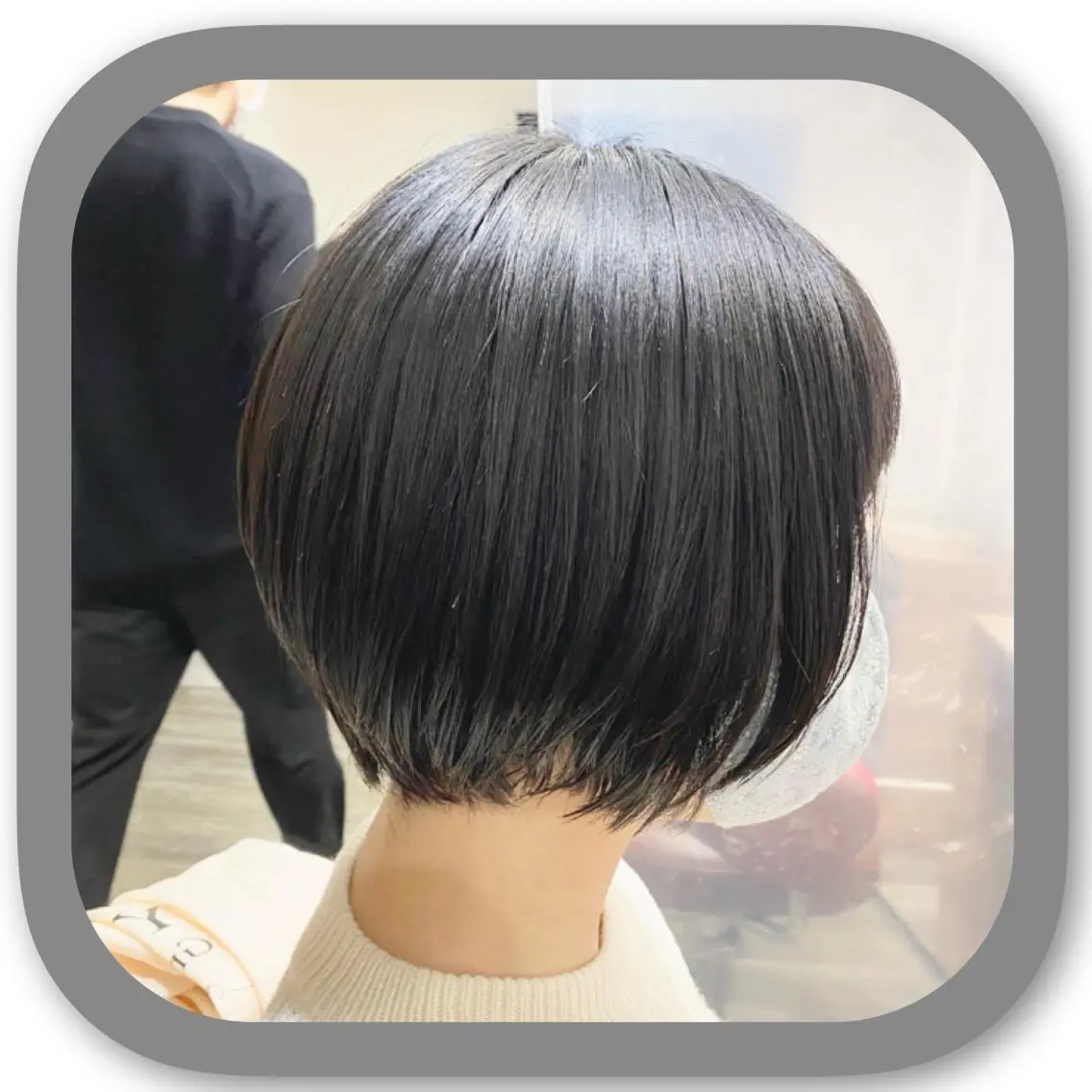 ショート アッシュ ボブ 髪質改善 レイヤーカット ショートヘア カット ショート〜ミディアム 喜多司のヘアスタイル