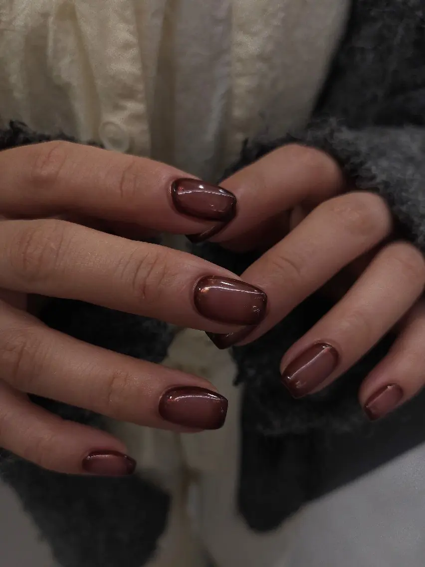 ネイル ボルドー ジェルネイル 持ち込み パラジェル 冬ネイル ハンドネイル puku nail 🌼kazu🌼のネイルデザイン