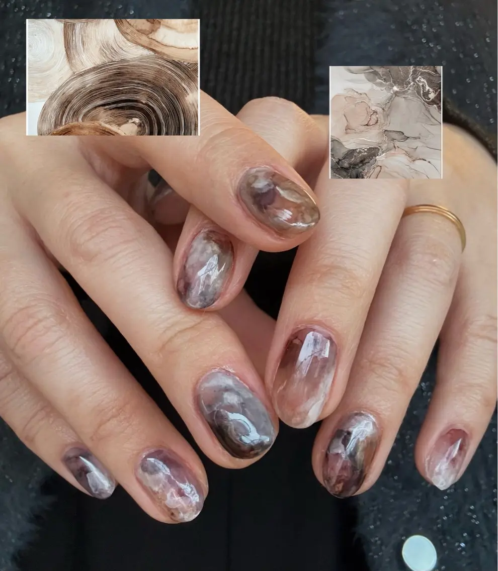 ネイル ハンドネイル ニュアンスネイル⌇ Rukka💅🫧のネイルデザイン