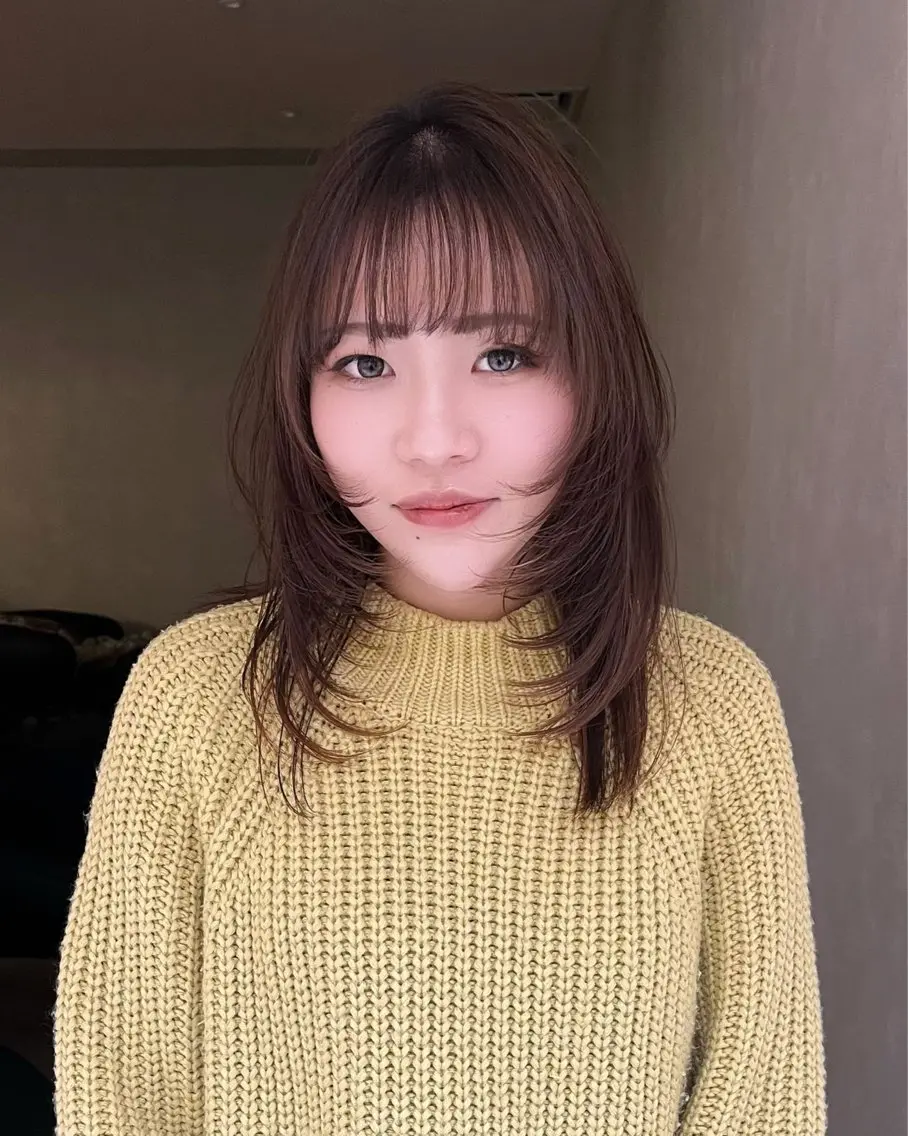 セミロング カラー レイヤーカット トリートメント ボブ特化 ⭐️期間限定しゅうまのヘアスタイル
