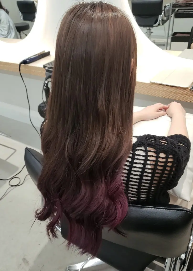 ロング カット ヘアカラー 透明感カラー×髪質改 善✨️町田築✨️のヘアスタイル