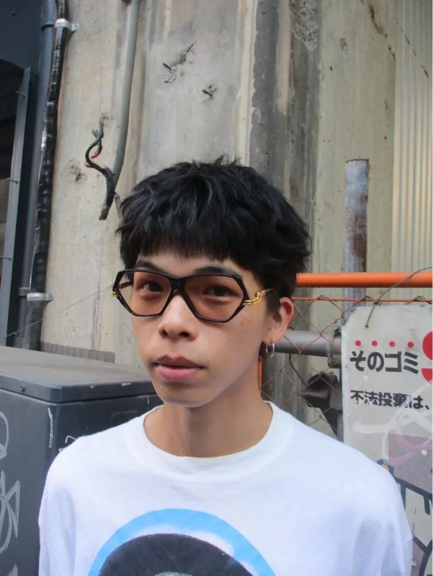ショート パーマ メンズ ショートヘア 大阪茶屋町 メンズカット関田拳のヘアスタイル