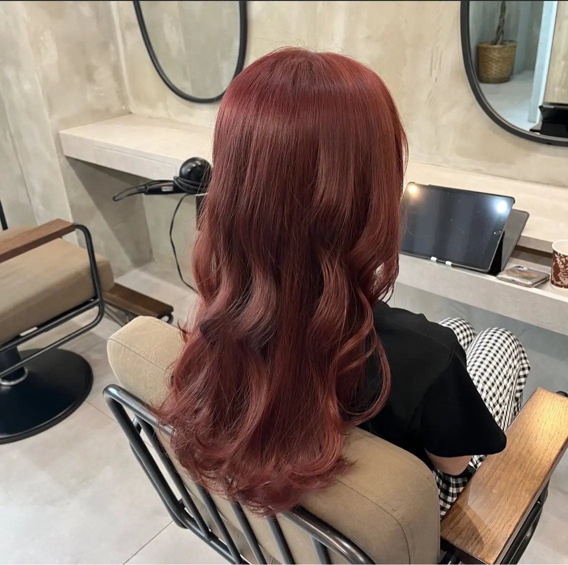 ロング カラー 黒髪 ヘアカラー トリートメント ヘアセット RIYA❤︎ Aujuaソムリエのヘアスタイル