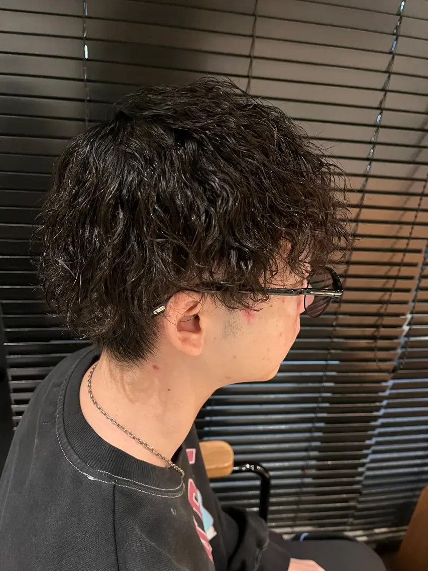 パーマ メンズ パーマ 田中 美月のヘアスタイル
