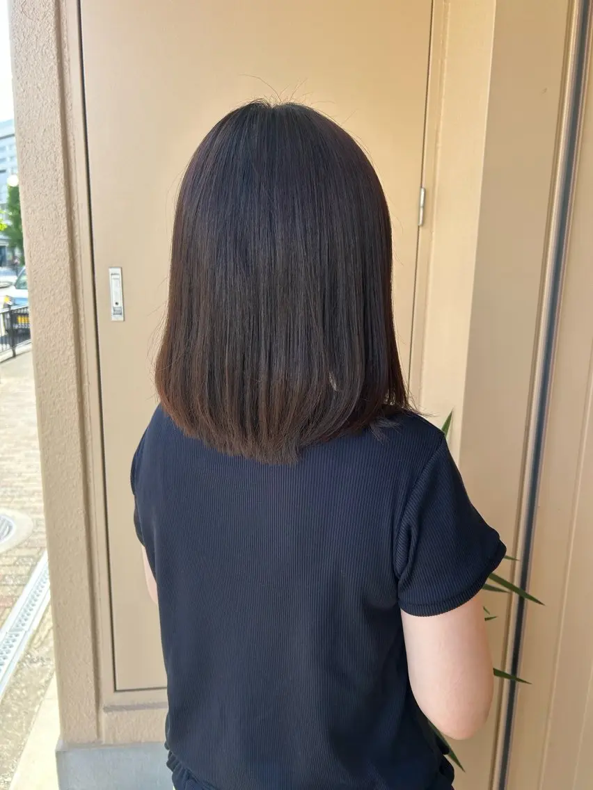 ミディアム 縮毛矯正 カット 縮毛矯正 カラーモデル募集中 🥣/こにしりなのヘアスタイル