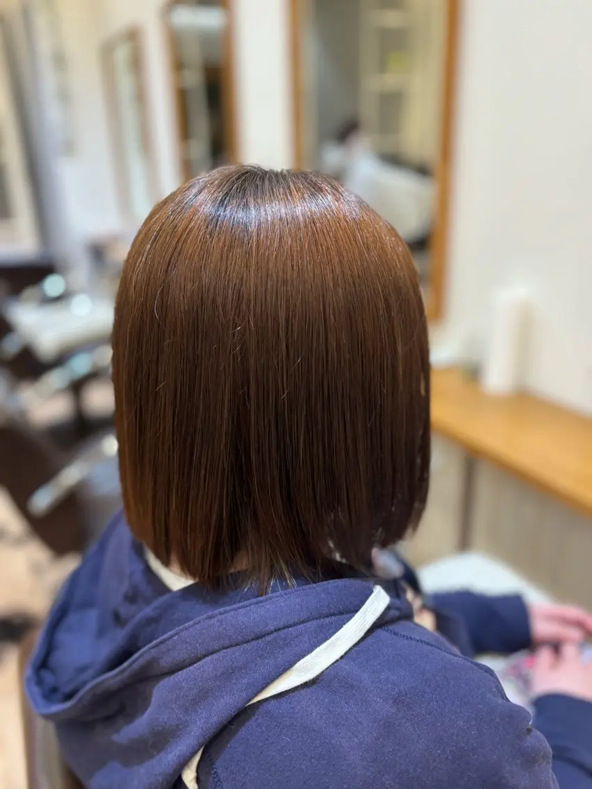 ミディアム ボブ トリートメント すなが/ハイライト モデル募集中のヘアスタイル