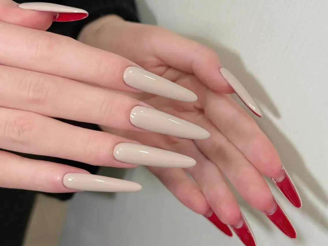【チップスカルプ】ハイヒール👠ネイル 10990(尖りチップ1枚MAX無料)の写真