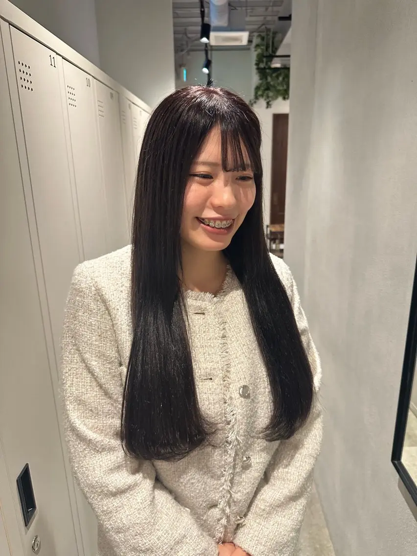 ロング カラー ピンクカラー 丸山 心 / 艶カラーのヘアスタイル