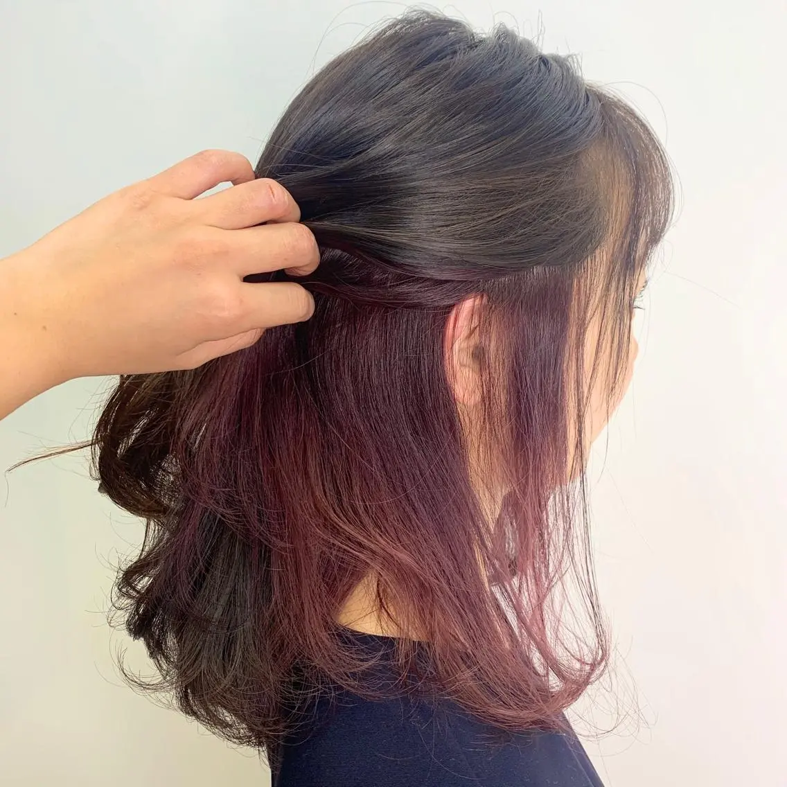 ミディアム カラー ピンクカラー 𖧷 ⁺. 大人ヘア Yui 𓂃𓈒𓏸のヘアスタイル
