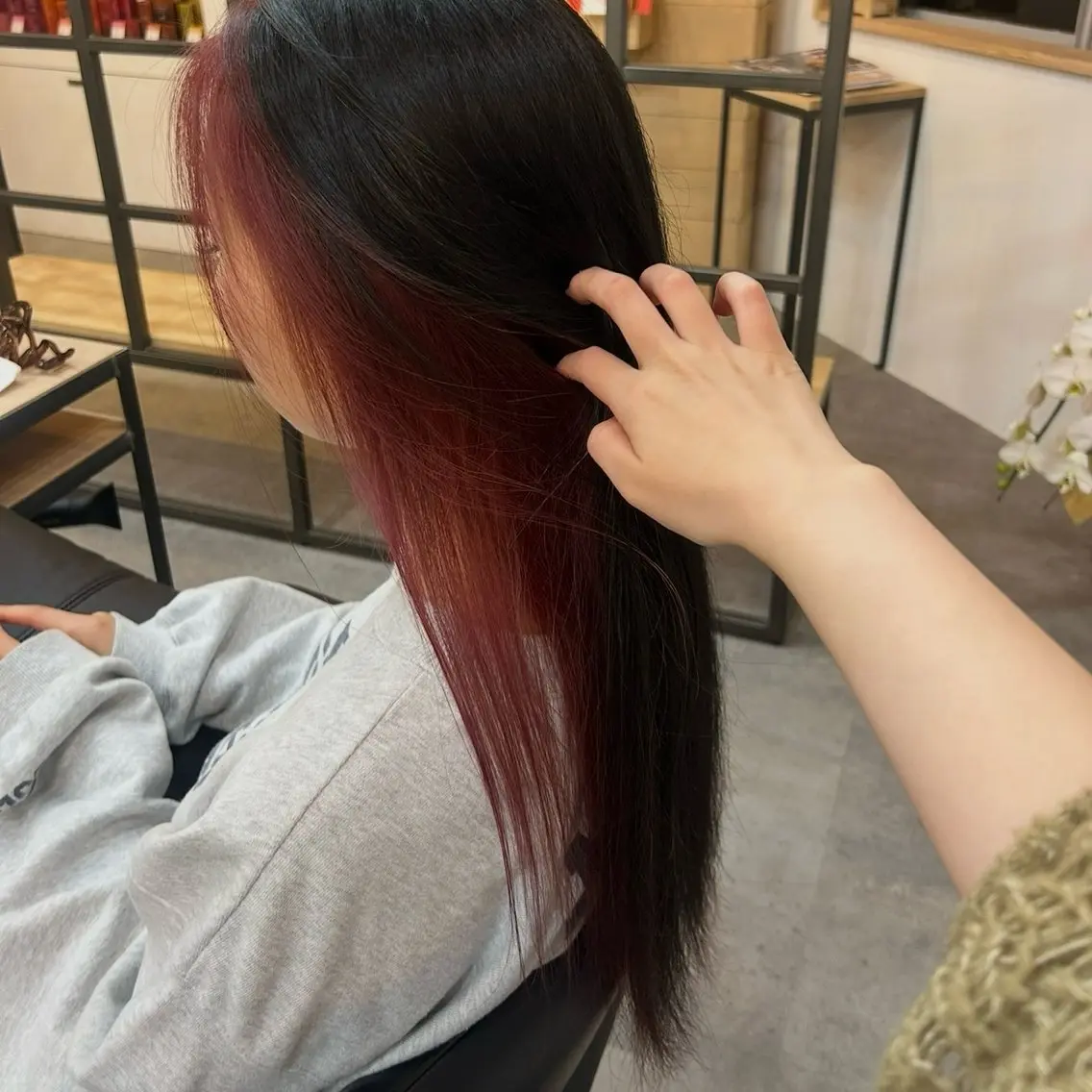 ロング カラー ヘアカラー トリートメント 立花 ふたば🌱のヘアスタイル