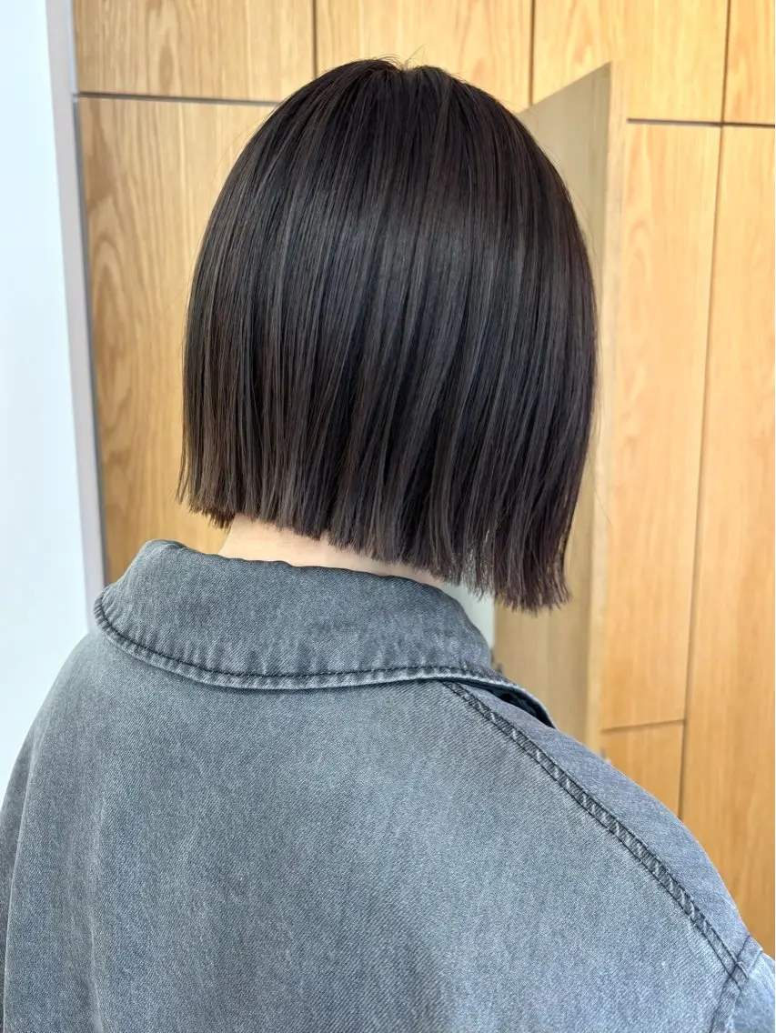 ショート カット ヘアカラー トリートメント ボブ/透明感カラー/ 似合わせ🌿高田知那のヘアスタイル