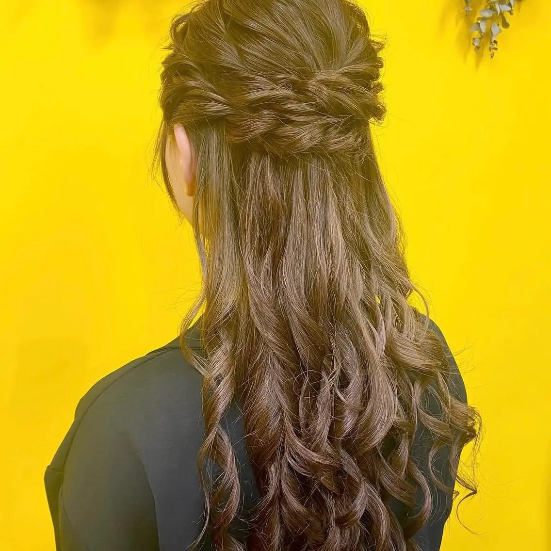 ロング ヘアアレンジ ハーフアップ ヘアセット 新宿|ヘアセット専門 |aira*。゚のヘアスタイル