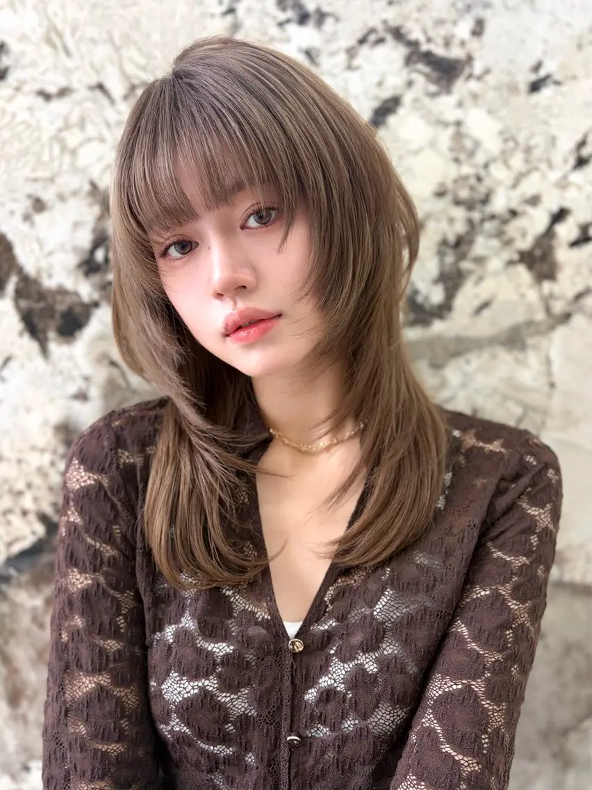 ロング カット ヘアカラー トリートメント 大宮🤍縮毛矯正 レイヤー🪽なるのヘアスタイル