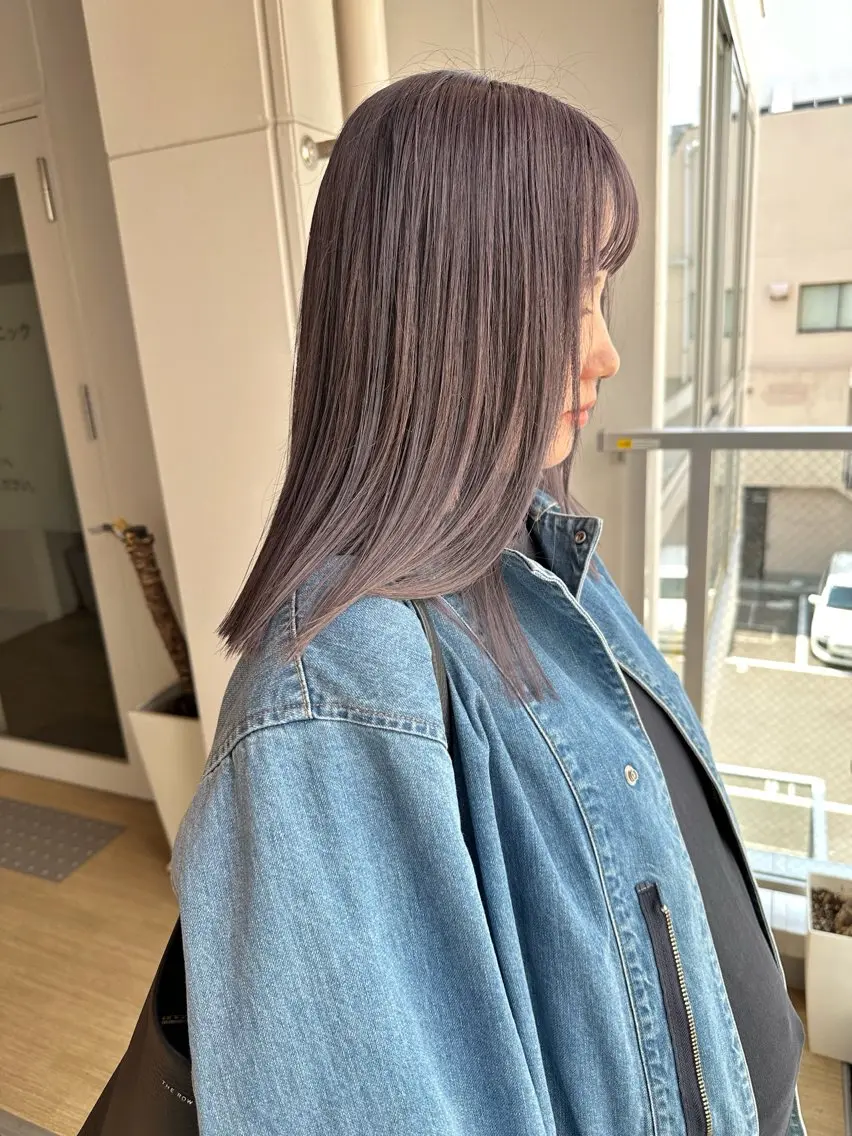 ミディアム カラー ヘアカラー トリートメント 八谷 将平のヘアスタイル