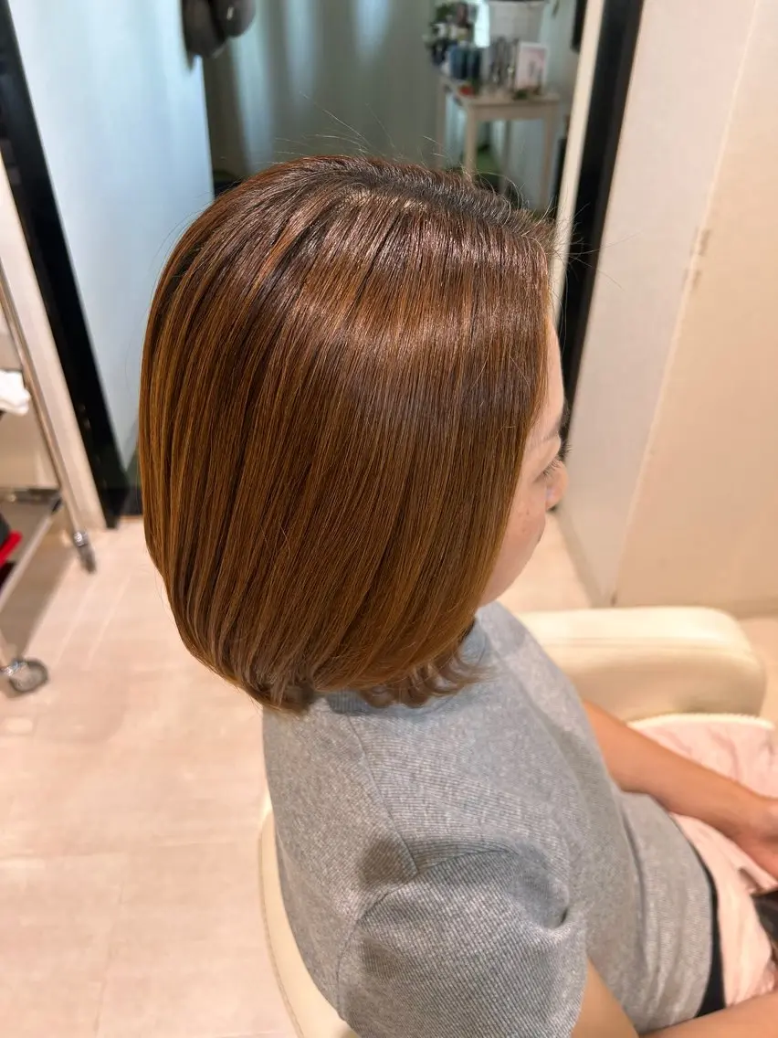 ミディアム 福島 楓のヘアスタイル