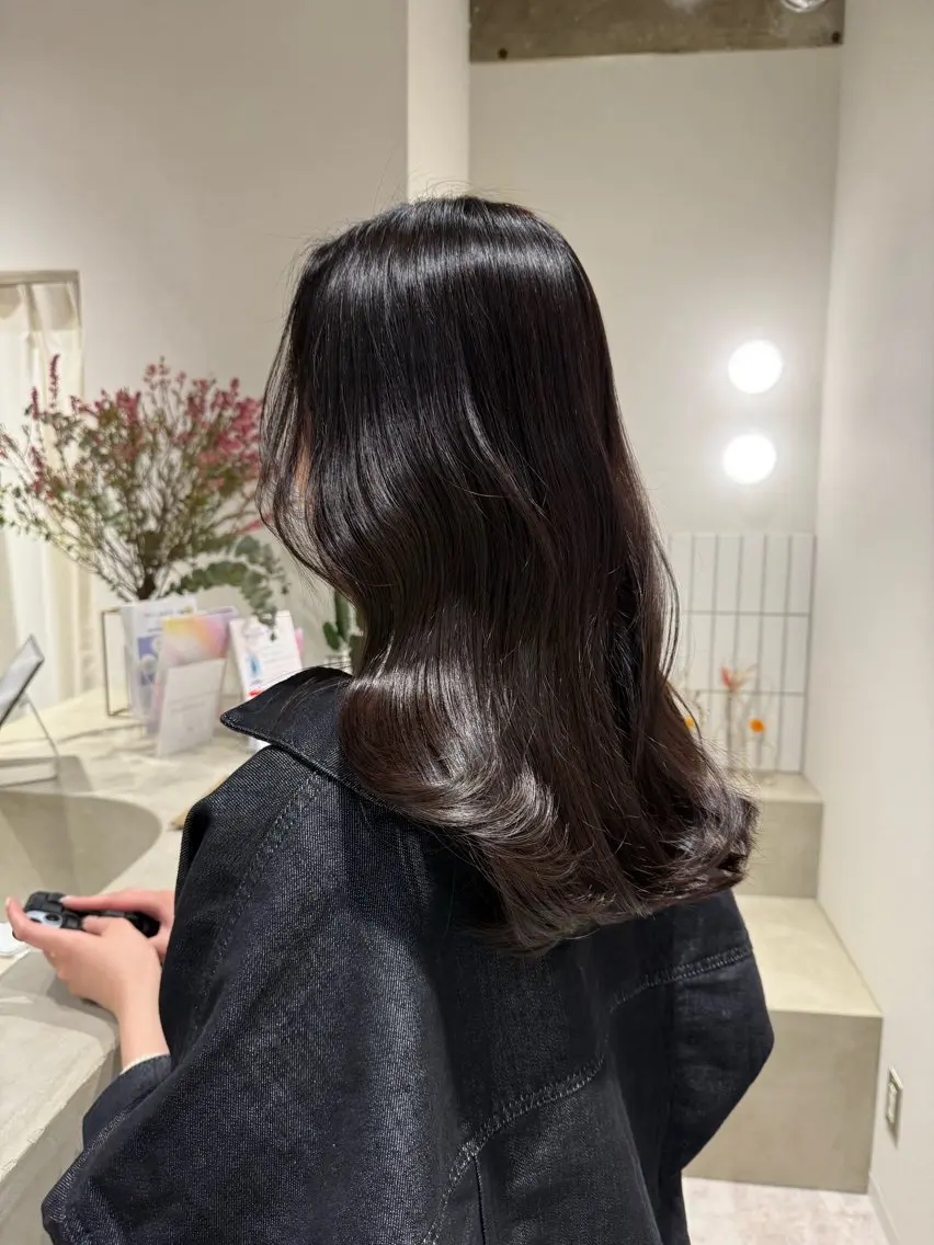 ✨大人気✨初回50％🈹🫧ULTOWA🫧カット+艶カラー+髪質改善ULTOWAトリートメント✨の写真