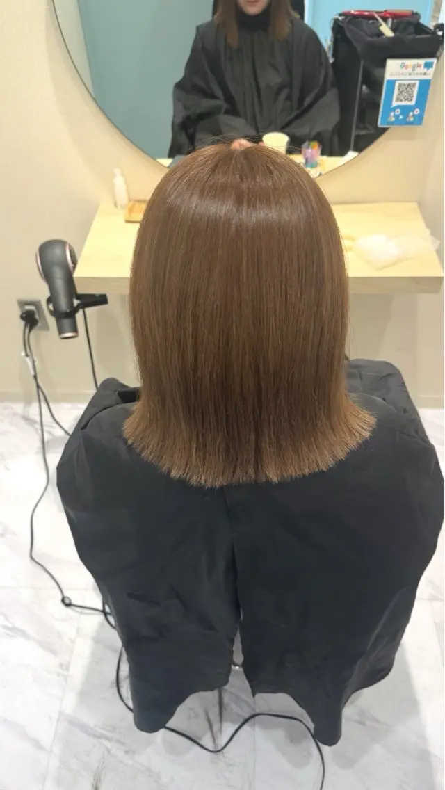 ミディアム 縮毛矯正 トリートメント 丹野 圭太のヘアスタイル