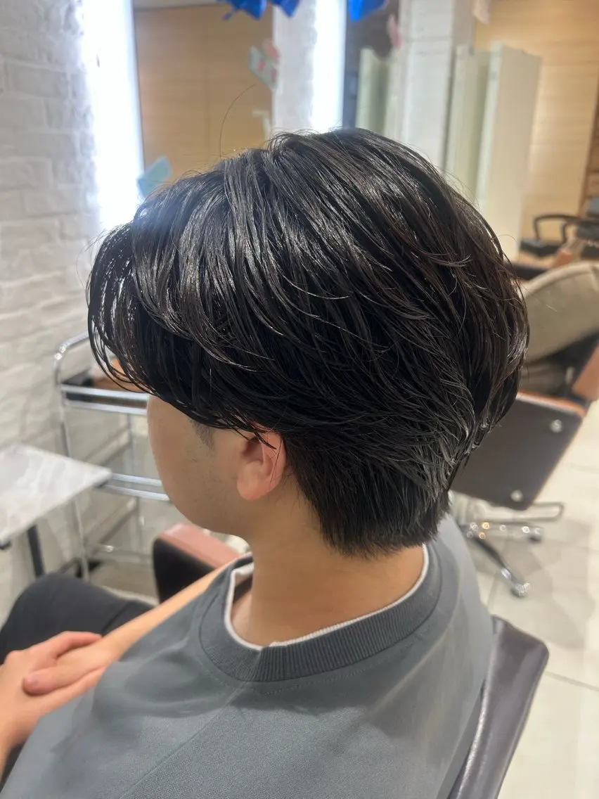 パーマ メンズ フェザーパーマ メンズパーマ ニュアンスパーマ パーマ 榊原 純佑のヘアスタイル