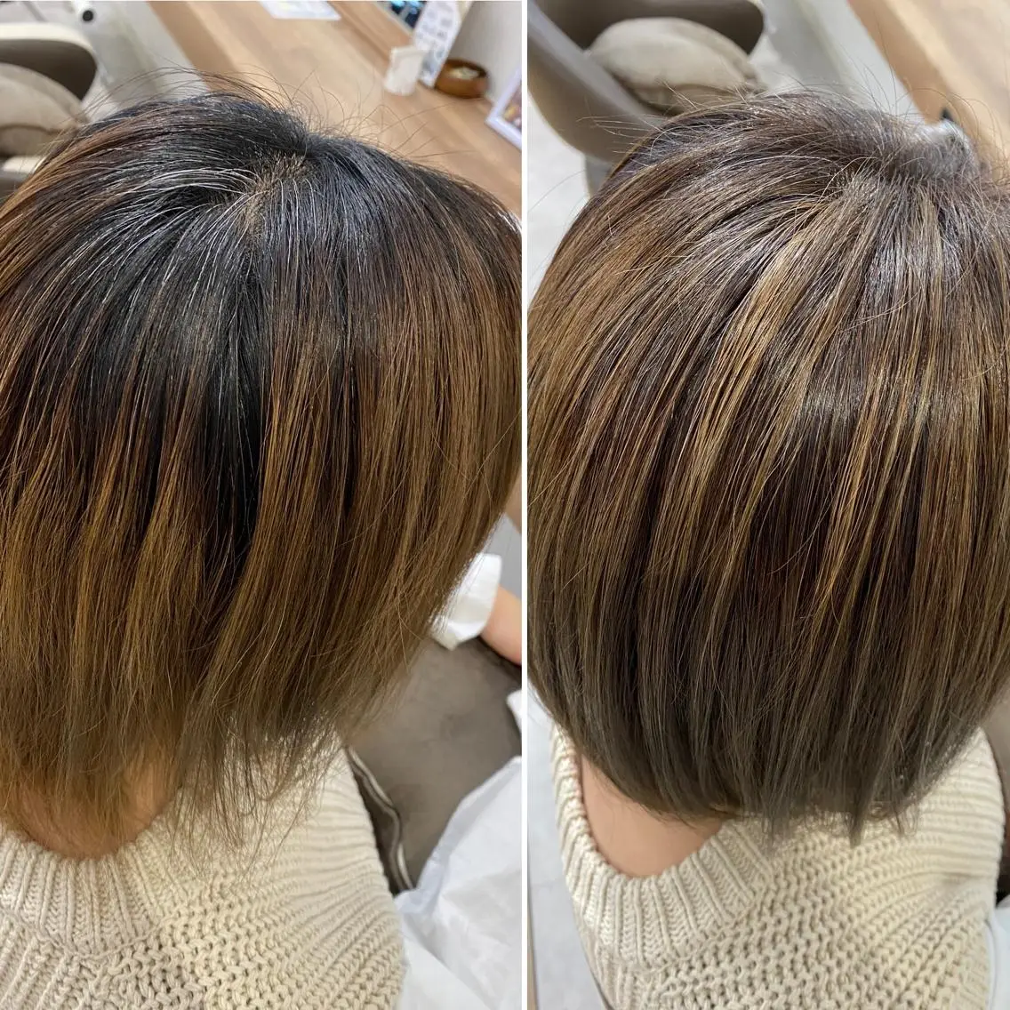 カラー ヘアカラー 大芝 沙耶のヘアスタイル